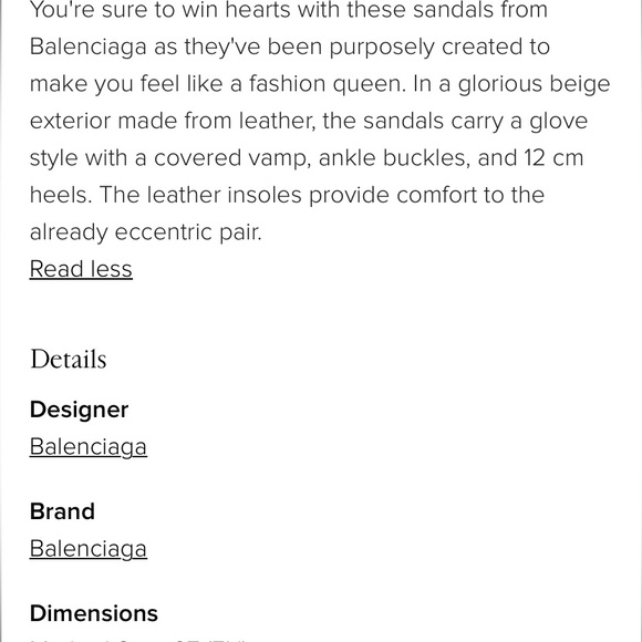 Balenciaga glove peep open sandals. - Picture 3 of 7